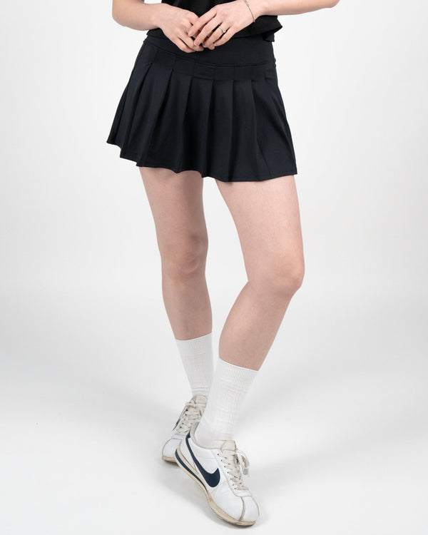 AGNI Pleated Skort - Black